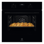 Electrolux 600 SteamBake, 65 L, must - Integreeritav ahi