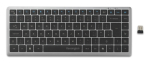 Kensington KB435 EQ Rechargeable Multi-Device Compact Keyboard RF+BT, US, Space Grey