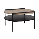 Diivanilaud HEDVIG 80x80xH45cm, saar/must