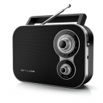 Muse M-051R, FM, analoog, patareidega kasutatav, must - Kaasaskantav raadio