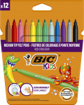 Viltpliiatsid BIC Kids 12 v&auml;rvi