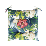 Toolikate SUMMER FLOWER 40x40x2,5cm, tume lillemuster, 100% pol&uuml;ester, kangas 472