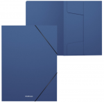 Plastmapp kummiga ERICH KRAUSE Matt Classic A4 30mm sinine