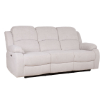 Diivan FELICIA 3-kohaline elektriline recliner 208x96xH100cm, loodusvalge