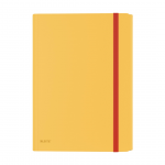 Plastmapp A4 kummiga lisataskuga LEITZ Cosy kollane