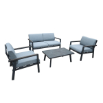 Aiam&ouml;&ouml;blikomplekt DELGADO laud, diivan ja 2 tooli