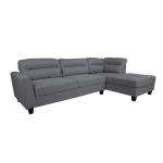 Nurgadiivan HELSINKI PN 268x83/158xH88cm, tumehall
