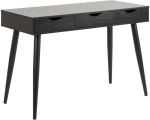 Kirjutuslaud NEPTUN 110x50xH77cm, must, melamiinplaat, metall