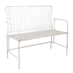 Pink JASMINE 103x50xH93cm, antiikvalge metall