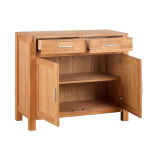 Kummut CHICAGO NEW 2-sahtli ja 2-uksega, 97x44xH86cm, puit: tammespoon/MDF, v&auml;rvus: naturaalne, viimistlus: &otilde;litatud