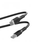 Puro Soft, USB-C / USB-C, 1,5 m, must - Kaabel