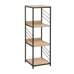 Riiul DIMITRA 40x40xH124cm, rustik/must