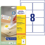 Kleebisetikett AVERY Zweckform 96x63,5mm 25 lehte eemaldatav (L4745-25)