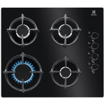 Electrolux 600, laius 59 cm, must - Integreeritav gaasipliidiplaat
