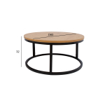 Diivanilaud BRITE D60xH32cm, hele puit