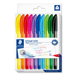 Pastapliiats korgiga STAEDTLER Ball 4320 M/1,0mm 10 v&auml;rvi komplekt
