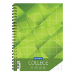 Kaustik spiraalk&ouml;ites A4 7x7 ruuduline College kartongkaaned 70 lehte
