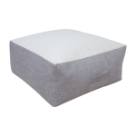 Tumba LAMB BAG, 80x80cm, h30cm, valge/helehall, 100% pol&uuml;ester, kangas-323/321