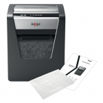 Rexel Momentum X415 Paper Shredder Cross shredding 4x40mm, P4, Grey/Black