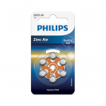 6 x Patareid PHILIPS ZA13 1.4 V 6 Zinc Air (PR48)