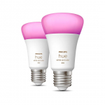Philips Hue White and Color Ambiance 800, E27, v&auml;rviline, 2 tk - Nutivalgusti