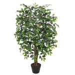 Kunstpuu FICUS, H120cm, 1 t&uuml;vega, must pott