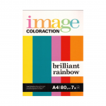 V&auml;rviline paber A4 80g IMAGE Coloraction kirkad toonid 7 v&auml;rvi pakis 70 lehte