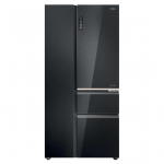 Haier S+ 4D 7, No Frost, 601 L, k&otilde;rgus 190 cm, must - SBS-k&uuml;lmik