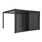 Vertikaalne lamellsein varikatusele MIRADOR-111 4m, tumehall