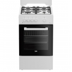 Beko, 60 L, laius 50 cm, valge - Gaasipliit