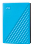 External HDD WESTERN DIGITAL My Passport 6TB USB 2.0 USB 3.2 Sky Blue WDBR9S0060BBL-WESN