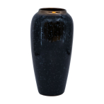 Vaas TITAN STONE D17xH32cm, must/hall
