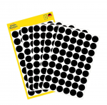 Kleebisetikett AVERY Zweckform Q12mm must 270 tk (3140)