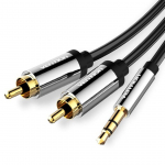 CABLE AUDIO 3.5MM TO 2XRCA/2M BCFBH LINDY