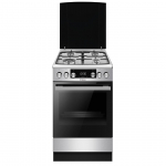 Hansa, 65 L, katal&uuml;&uuml;tiline puhastus, laius 50 cm, roostevaba teras - Gaasipliit elektriahjuga