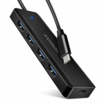 I/O HUB USB-C TRAVEL/0.19M HUE-C1C AXAGON
