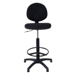 K&otilde;rge t&ouml;&ouml;tool SMART, 46x46,5xH109-132,5cm, must, kangas, plastik