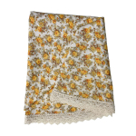 Laudlina LONETA NEW pitsiga, D170cm, beež roos, 50% pol&uuml;ester, 50% puuvill, kangas 476