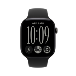 Apple Watch 12, 42 mm, GPS+5G, alumiinium, sport band, S/M, must - Nutikell
