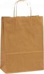 Paberkott paberpaelsangaga 190x80x210 mm, 80 gsm, pruunist j&otilde;upaberist