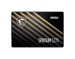SSD MSI SPATIUM S270 960GB SATA 3D NAND Write speed 450 MBytes/sec Read speed 500 MBytes/sec 2,5"...