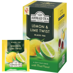 Must tee AHMAD Lemon & Lime Twist 20tk &uuml;mbrikus