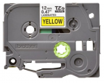 Kleepkirjalint/markeerimislint BROTHER TZE-631 12mm must/kollasel analoog