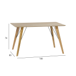 S&ouml;&ouml;gilaud HELENA 140x80xH74cm, tamm