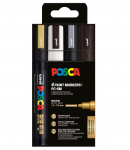 V&auml;rvimarker UNI Posca PC-5M 1,8-2,5mm 4 v&auml;rvi komplekt