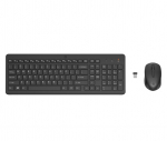 HP 330 Combo Wireless Keyboard + Mouse RF Wireless, US Int, Black