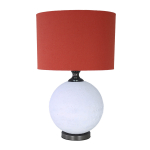 Laualamp LUXO H56cm, punane/valge, E27