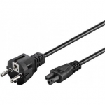 Goobay 93586 Power Cord CEE 7/7 (Type-F) to C5, 1.8 m, Black