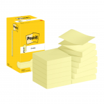 M&auml;rkmepaber 76x76mm POST-IT Z-notes R330 kollane 12x100 lehte