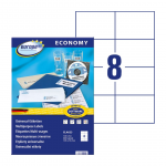 Kleebisetikett AVERY Economy 105x74mm 8 lehel 100 lehte